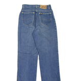 LEE Womens Jeans Blue Regular Straight Stone Wash W24 L33