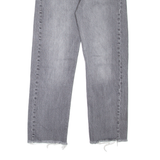 LEVI'S Wedgie BIG E Womens Jeans Grey Regular Straight Stone Wash W27 L26