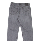 LEVI'S Wedgie BIG E Womens Jeans Grey Regular Straight Stone Wash W27 L26