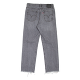 LEVI'S Wedgie BIG E Womens Jeans Grey Regular Straight Stone Wash W27 L26