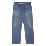 WRANGLER Mens Jeans Blue Regular Straight Stone Wash W36 L32