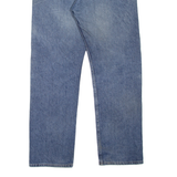 WRANGLER Mens Jeans Blue Regular Straight Stone Wash W36 L32