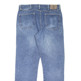 WRANGLER Mens Jeans Blue Regular Straight Stone Wash W36 L32