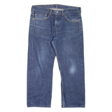 LEVI'S 505 Jeans Mens Blue Regular Straight W34 L24