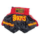 EAGLES GYM Thai Boxing Mens Sports Shorts Red S W24