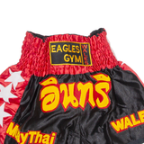 EAGLES GYM Thai Boxing Mens Sports Shorts Red S W24