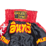 EAGLES GYM Thai Boxing Mens Sports Shorts Red S W24