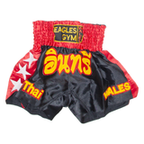 EAGLES GYM Thai Boxing Mens Sports Shorts Red S W24