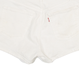 LEVI'S 501 Womens Denim Shorts Cream M W30