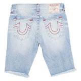 ROCCO Womens Jorts Shorts Blue Relaxed M W34