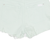 Womens Denim Shorts Green S W28