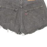 LEVI'S 501 Womens Denim Shorts Grey S W28