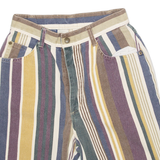 STUFFED SHIRT Mens Jorts Shorts Beige Striped XXS W24