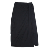 MINT VELVET Womens Maxi Skirt Black Long UK 12