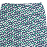 BODEN Womens Trumpet Skirt Blue Knee Length Floral UK 14