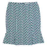 BODEN Womens Trumpet Skirt Blue Knee Length Floral UK 14