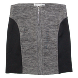 SEE BY CHLOE Womens Pencil Skirt Grey Short Wool UK 12