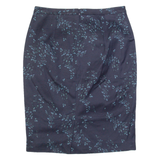 JIGSAW Womens Pencil Skirt Blue Knee Length Floral UK 10