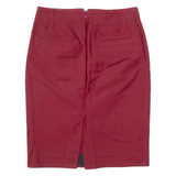 J.CREW Womens Pencil Skirt Red Knee Length S