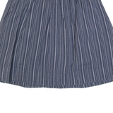 GAP Womens Pleated Skirt Blue Short Striped XS