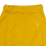MISSONI SPORT Womens Pleated Skirt Yellow Knee Length 90s S