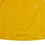 MISSONI SPORT Womens Pleated Skirt Yellow Knee Length 90s S