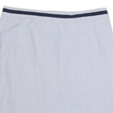 BODEN Womens Pencil Skirt Blue Knee Length Striped UK 16