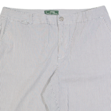 LAUREN RALPH LAUREN Womens Chino Shorts Grey Striped M W32