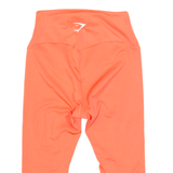 GYMSHARK 3/4 Length Activewear Womens Sports Shorts Pink Slim S W24