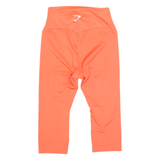GYMSHARK 3/4 Length Activewear Womens Sports Shorts Pink Slim S W24