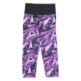 ADIDAS Womens Sports Shorts Purple Slim Crazy Pattern XS W24