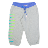 PUMA 3/4 Length Womens Casual Shorts Grey UK 8 W26