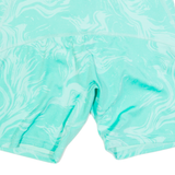 GYMSHARK Activewear Mens Sports Shorts Green Slim Crazy Pattern S W22