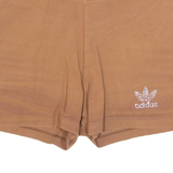 ADIDAS Womens Sports Shorts Brown Slim UK 10 W22