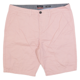 PIERRE CARDIN Mens Chino Shorts Pink L W26
