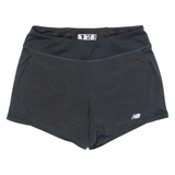 NEW BALANCE Womens Sports Shorts Black Relaxed M W30