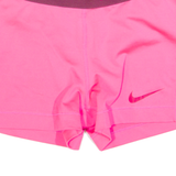NIKE Womens Sports Shorts Pink Slim XS W20