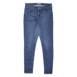 LEVI'S 720 High Rise BIG E Womens Jeans Blue Slim Skinny Stone Wash W31 L32