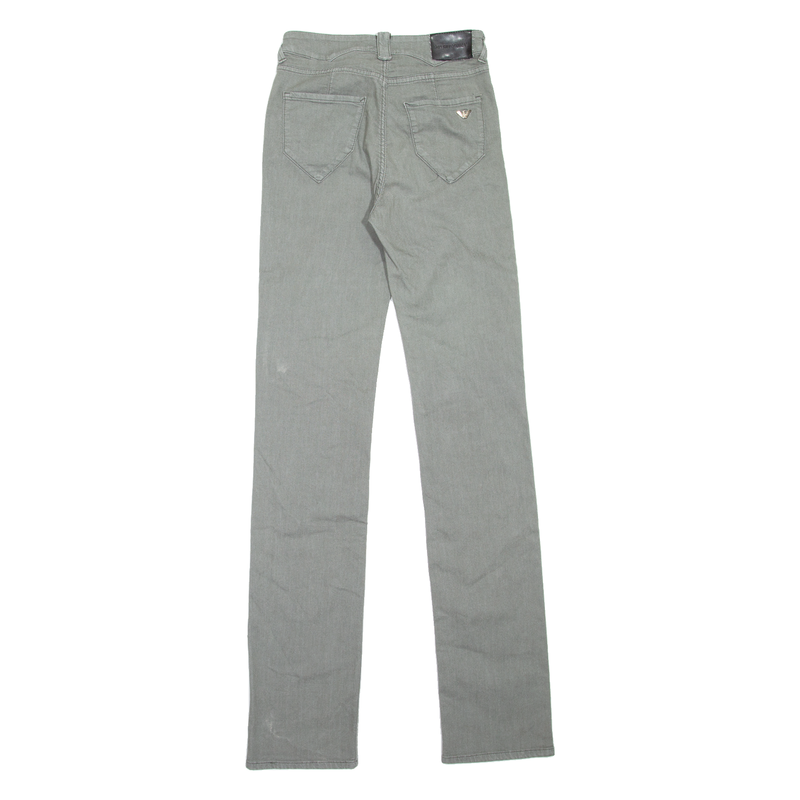 EMPORIO ARMANI Womens Jeans Grey Slim Straight W27 L35