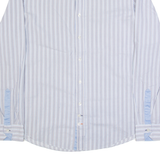BOSS HUGO BOSS Mens Shirt Grey Striped Long Sleeve XL