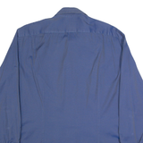 DKNY Slim Fit Mens Plain Shirt Blue Long Sleeve L