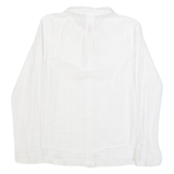 WHITE STUFF Womens Plain Shirt White Long Sleeve UK 10