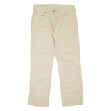LEVI'S 514 Mens Trousers Beige Slim Straight W34 L30