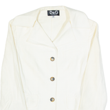 DOLCE & GABBANA Womens Blazer Jacket White S