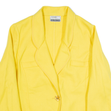 HERO MODELL Womens Blazer Jacket Yellow Wool 90s S