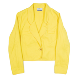 HERO MODELL Womens Blazer Jacket Yellow Wool 90s S