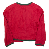 RESI HAMMERER Womens Blazer Jacket Red Linen 90s S