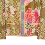 Womens Jacket Green 90s Floral L