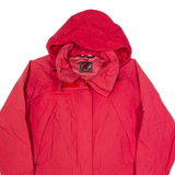 MAMMUT Womens Rain Jacket Red Hooded L