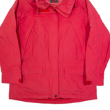 MAMMUT Womens Rain Jacket Red Hooded L